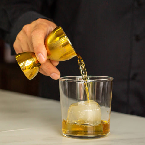 A Bar Above Bell Jigger Gold