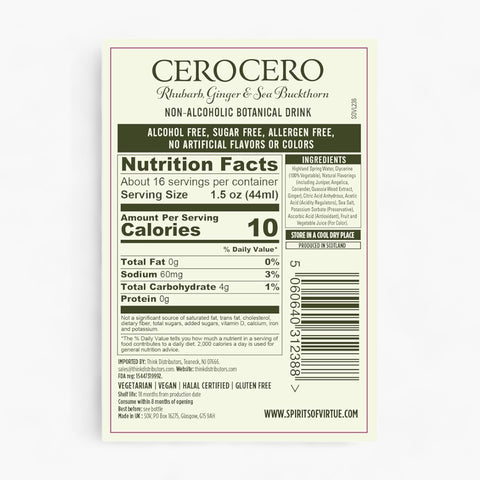 CeroCero - Rhubarb, Ginger & Sea Buckthorn