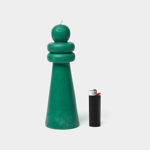 Carl Durkow Spindle Candle - Green