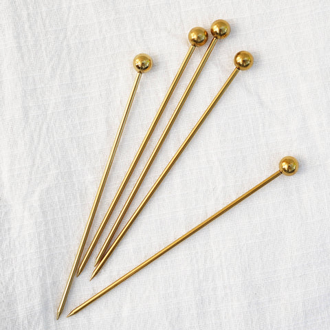 A Bar Above Cocktail Picks (12pc Short) Gold