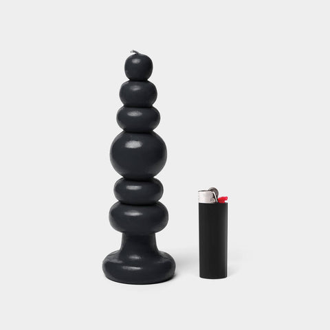 Carl Durkow Spindle Candle Knubby - Black