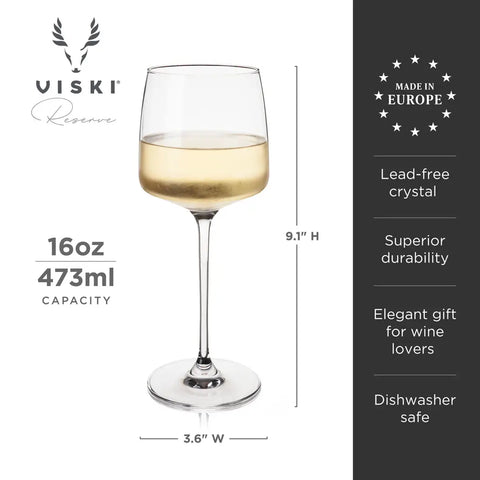 Viski Reserve Julien Crystal Chardonnay Glass