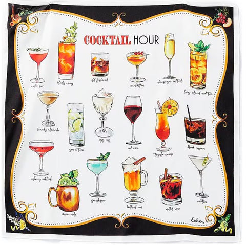 Echo Cocktail Hour Silk Bandana