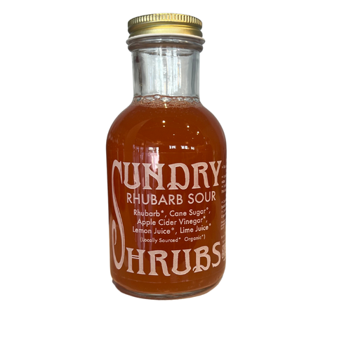 Sundry Mornings Rhubarb Sour Shrub 12 oz