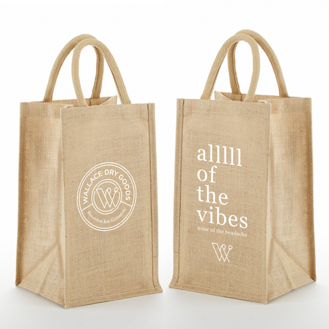 Wallace Dry Goods 4 Bottle Tote