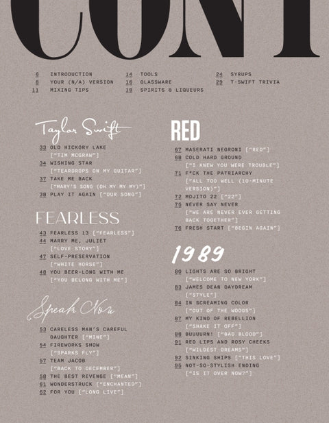 The Eras Pour: The Unofficial, Ultimate Taylor Swift Cocktail Book