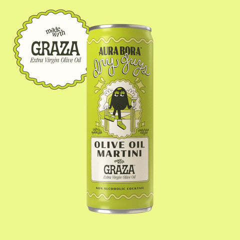 Olive Oil Martini Non Alcoholic Cocktail