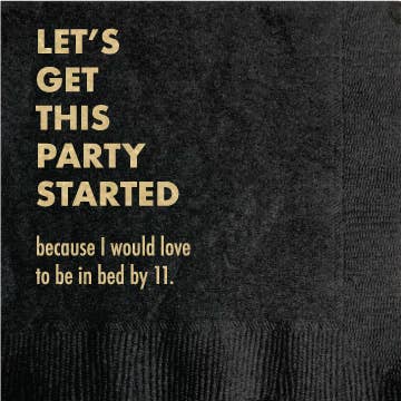 Cocktail Napkin-Party Started