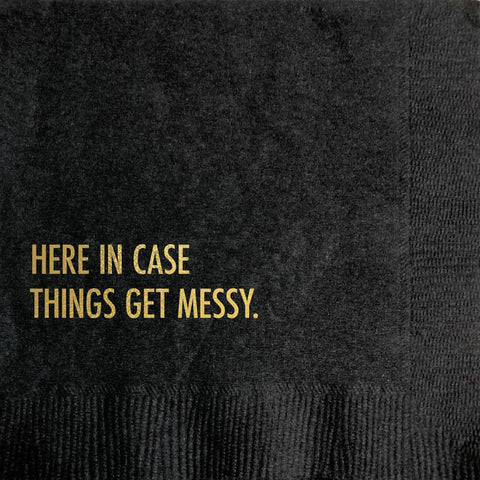 Cocktail Napkin-Get Messy