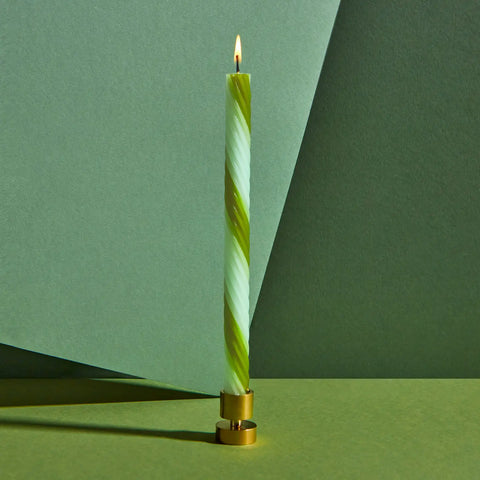 Rope Candle Sticks by Lex Pott - Green (2 pack)