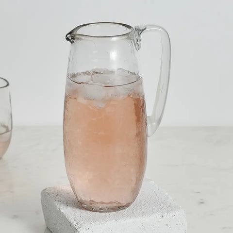 The Collective Pebbled Glass Pitcher