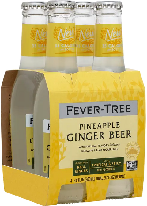 Fever Tree Italian Pineapple Ginger Beer 4 Pack