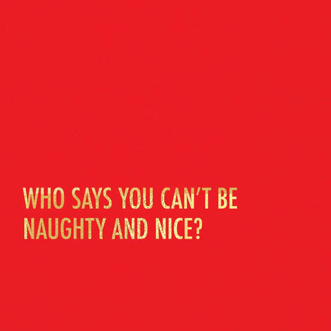 Cocktail Napkin-naughty nice