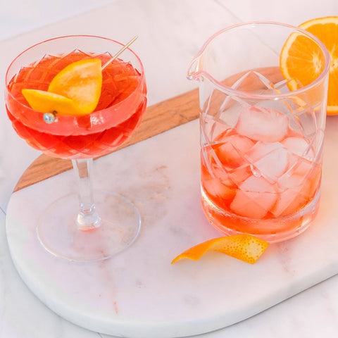 A Bar Above Cocktail Mixing Glass - Diamond Cut