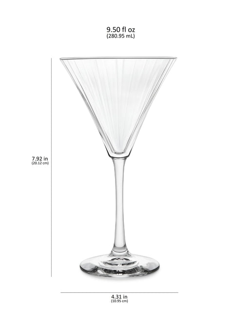 Libbey Paneled All Purpose Martini Glass