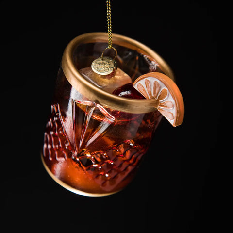 Love and Victory Old Fashioned Cocktail Ornament