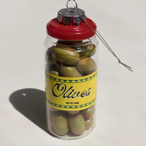 Olive Jar Christmas Ornament