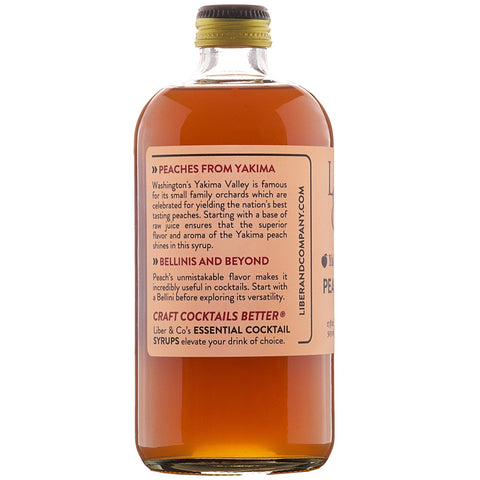 Liber & Co Yakima Valley Peach Syrup: 9.5oz