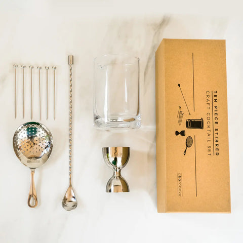 A Cut Above Stirred Craft Cocktail Set (10 Piece)