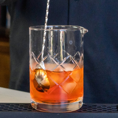 A Bar Above Cocktail Mixing Glass - Diamond Cut