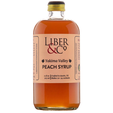 Liber & Co Yakima Valley Peach Syrup: 9.5oz