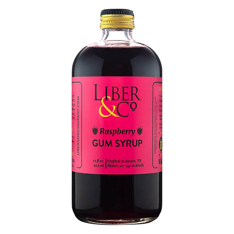 Liber & Co Raspberry Gum Syrup: 9.5oz