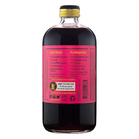 Liber & Co Raspberry Gum Syrup: 9.5oz