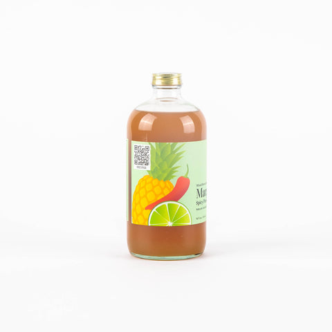 Wood Stove Kitchen Margarita (Spicy Pineapple & Lime) for Cocktails and Mocktails, 16 fl oz