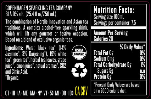 Copenhagen Sparkling Tea BLA - Non-Alcoholic Tea Blend