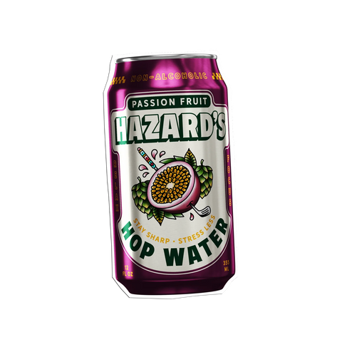 Hazard's Sparkling Hop Water - Passion Fruit