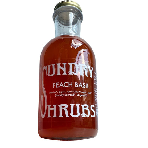 Sundry Mornings Peach Basil Shrub