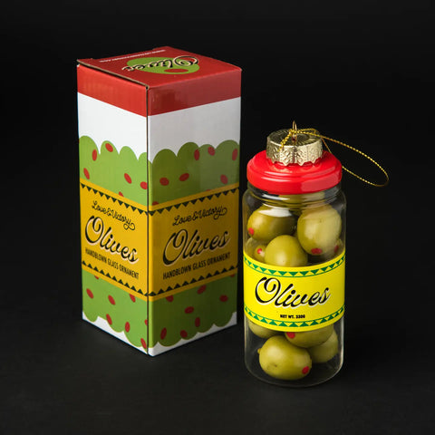 Olive Jar Christmas Ornament