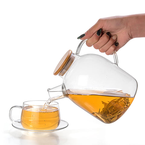 TEALYRA Large Glass Teapot & Kettle