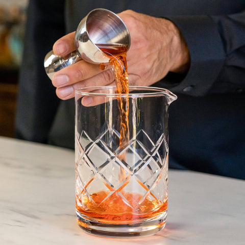 A Bar Above Cocktail Mixing Glass - Diamond Cut