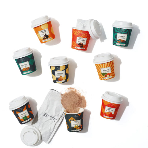 Hot Chocolate Gift Set - 7 X Luxury Hot Chocolate Flavours Exotic Ginger Biscuits And Marshmallows With 4 X Border Biscuits And 5 X Peppermint Candy Canes Hot Chocolate Sachets Showstopper
