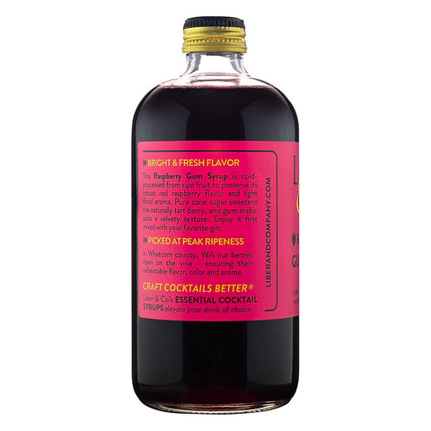 Liber & Co Raspberry Gum Syrup: 9.5oz