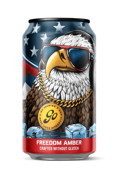 Go Brewing Freedom Amber IPA - Gluten Free Non Alcoholic Beer