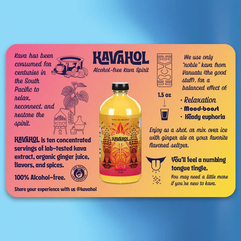 Kavahol - Kava Spirit, Fiery Ginger