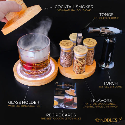 NOBLESIPS Cocktail Smoker Kit with Stand