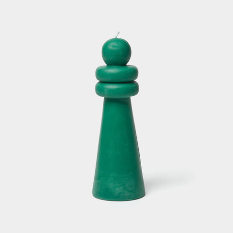 Carl Durkow Spindle Candle - Green
