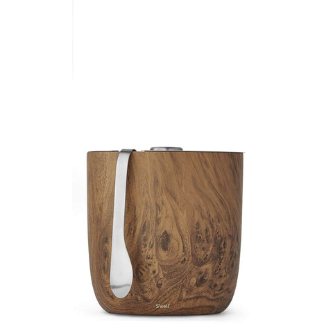 Swell Ice Bucket + Tongs - Teakwood: 68oz