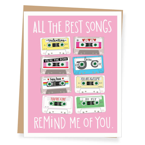 All the Best Songs Valentine's Day Card